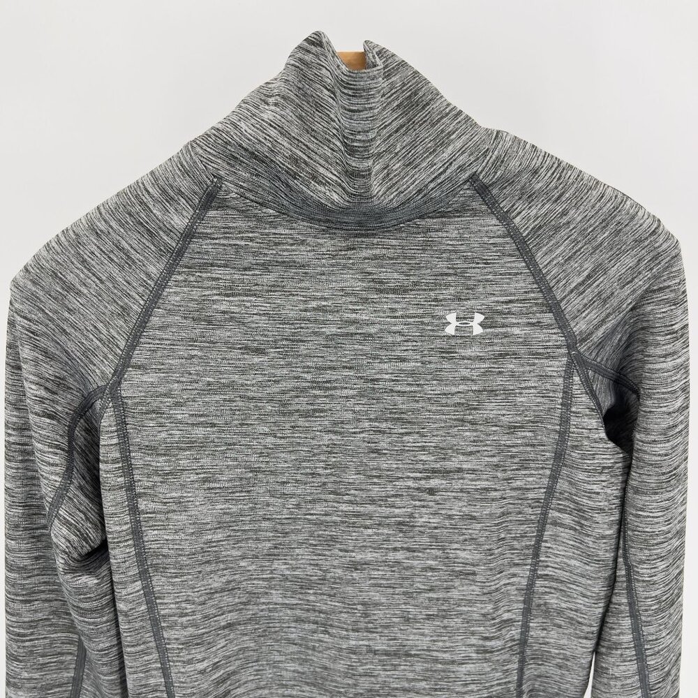 Under Armour Cold Gear Gray Long Sleeve Turtleneck Performance Women's Top Shirt